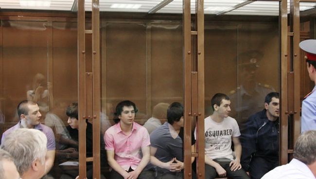 Слушания по делу А.Черкесова, обвиняемого в убийстве Егора Свиридова в Мосгорсуде