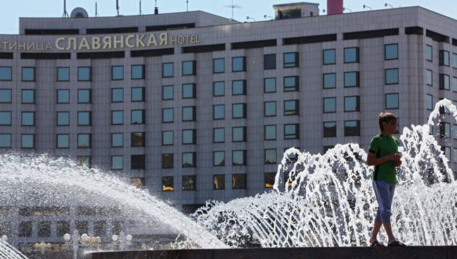 Гостиница Славянская в Москве. Архивное фото Гостиница Славянская в Москве. Архивное фото
