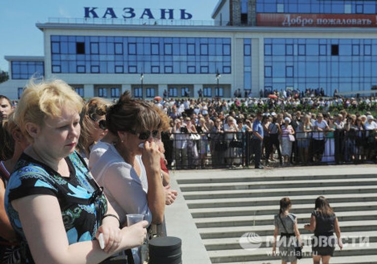 Акция в память о погибших на теплоходе Булгария в Казани Акция в память о погибших на теплоходе Булгария в Казани