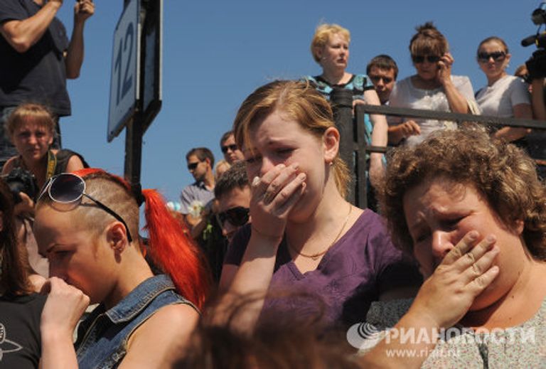 Акция в память о погибших на теплоходе Булгария в Казани Акция в память о погибших на теплоходе Булгария в Казани
