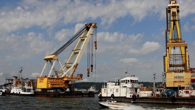 Затонувший теплоход Булгария поднимают со дна Куйбышевского водохранилища