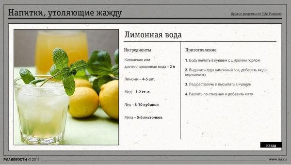 Напитки, утоляющие жажду