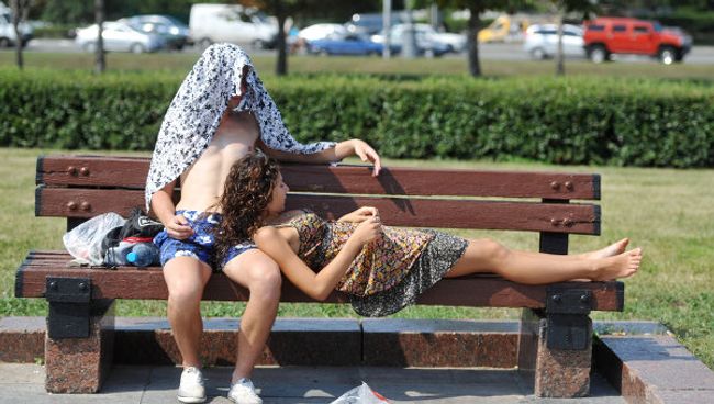 Жара в Москве. Архив