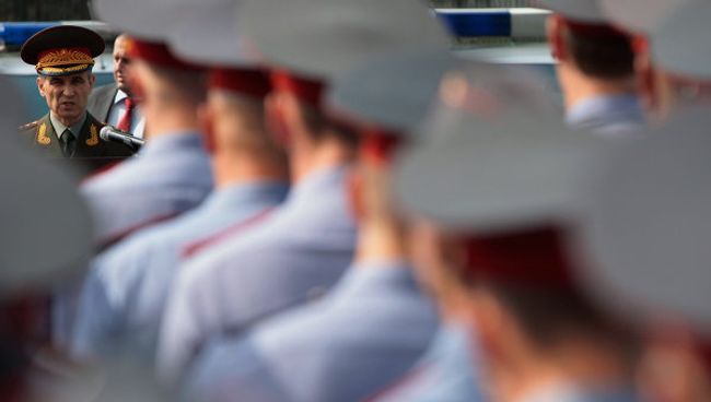 Церемония открытия нового здания ГУВД. Архив