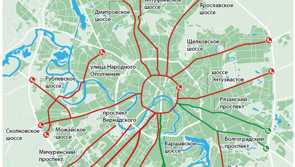 Планы по реконструкции основных магистралей в Москве