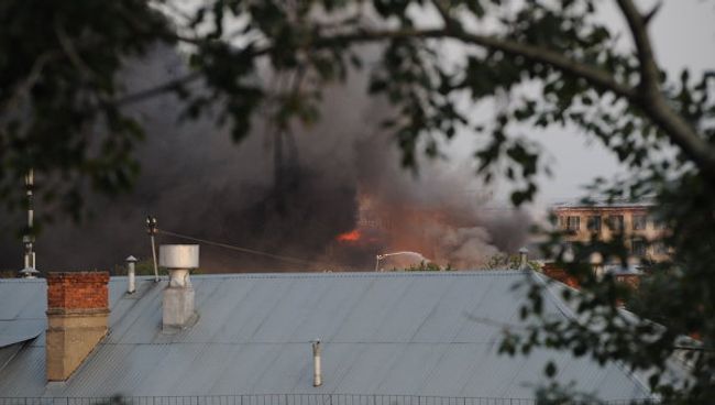 Пожар на складе в Москве Пожар на складе в Москве