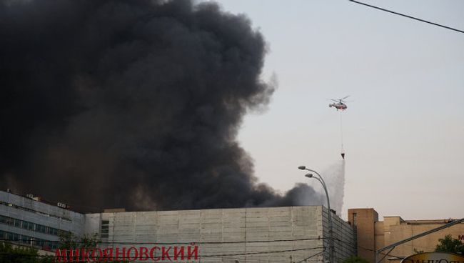Пожар на складе на улице Талалихина в Москве Пожар на складе на улице Талалихина в Москве