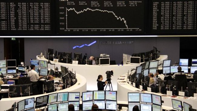 Торги немецкой фондовой биржи DAX во Франкфурте. Архив 