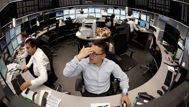 Торги немецкой фондовой биржи DAX во Франкфурте. Архив