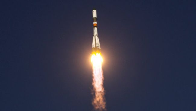 Запуск РН Союз-У с грузовым кораблем Прогресс М-12М