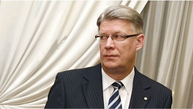 Президент Латвии Валдис Затлерс. Архив.