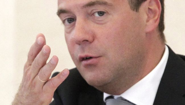 Президент РФ Д.Медведев. Архив