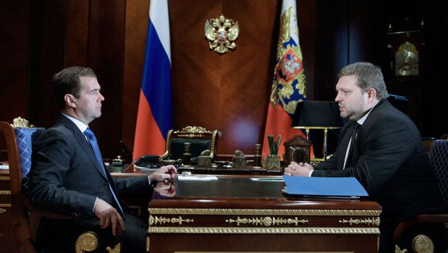 Встреча Д. Медведева и Н. Белых. Встреча Д. Медведева и Н. Белых.