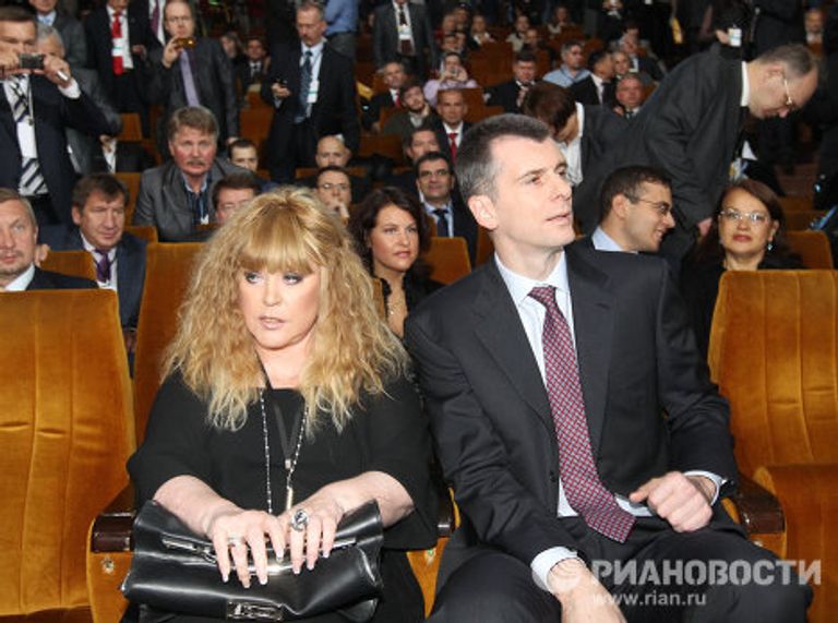 Михаил Прохоров, Алла Пугачева Михаил Прохоров, Алла Пугачева