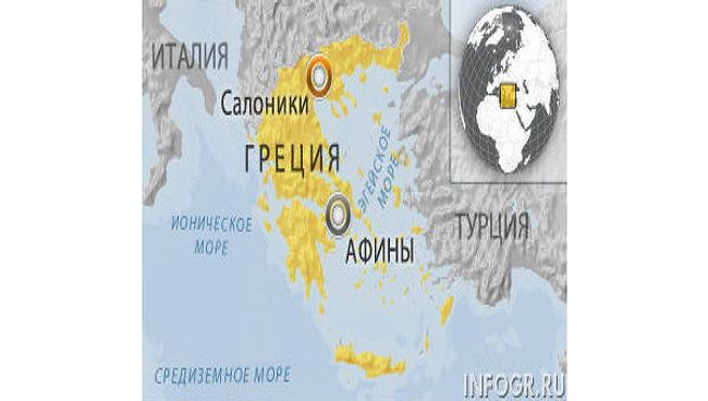 Вкладчик греческого банка поджег себя на улице Салоник