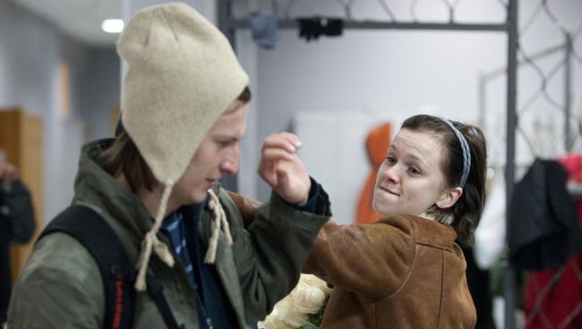 Наталья Терешкова на съемочной площадке телесериала Школа режиссера Валерии Гай Германики