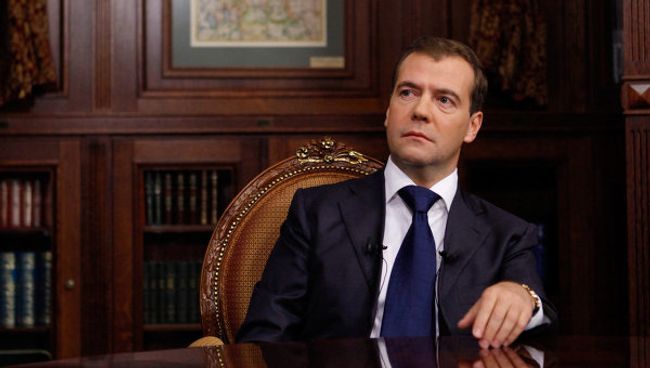 Интервью Д.Медведева главам трех федеральных каналов: Первого, России 1 и НТВ