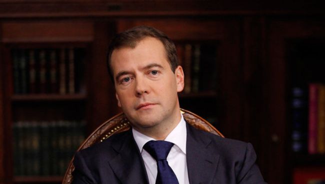 Интервью Д.Медведева главам трех федеральных каналов: Первого, России 1 и НТВ