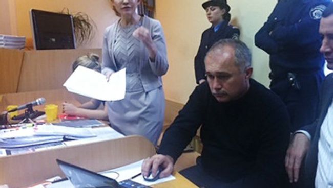 Юлия Тимошенко на заседании в Печерском районном суде Киева Юлия Тимошенко на заседании в Печерском районном суде Киева