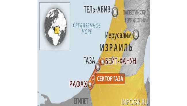 ВВС Израиля нанесли удар по городу Бейт-Ханун, трое ранены