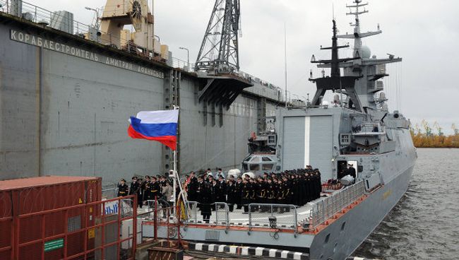 Церемония передачи ВМФ России корвета Сообразительный. Архивное фото Церемония передачи ВМФ России корвета Сообразительный. Архивное фото