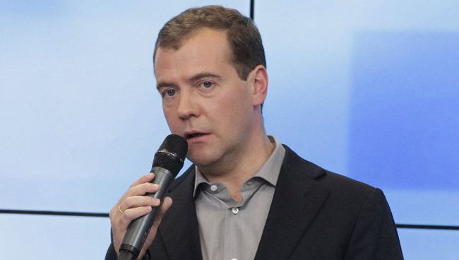 Президент РФ Д.Медведев провел встречу со сторонниками на Красном Октябре