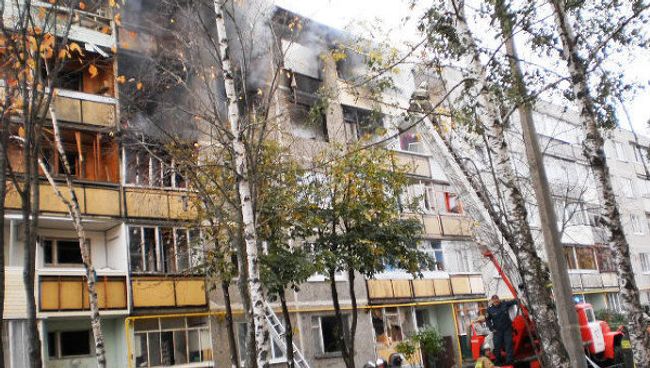 Взрыв бытового газа в жилом доме в подмосковных Бронницах Взрыв бытового газа в жилом доме в подмосковных Бронницах
