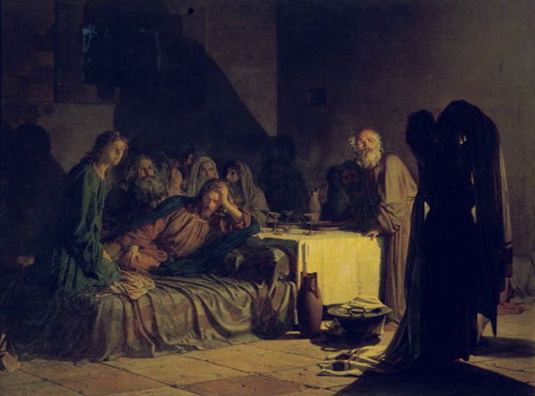 Николай Ге. Тайная вечеря. 1863 год.  Государственный Русский музей