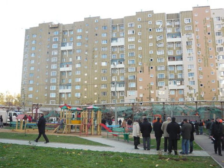Последствия падения строительных лесов в Зеленограде Последствия падения строительных лесов в Зеленограде