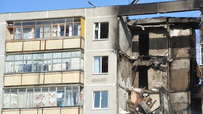 На месте взрыва газа в жилом доме в Бронницах