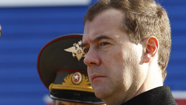 Президент РФ Д.Медведев посетил отряд специального назначения УВД РФ Тверской области