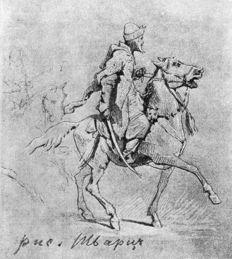 Опричник – рисунок художника Вячеслава Григорьевича Шварца Опричник – рисунок художника Вячеслава Григорьевича Шварца