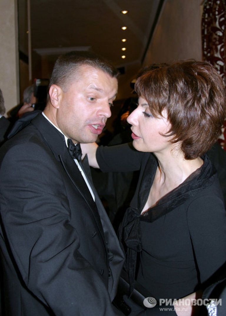 Л.Парфенов и Т.Миткова на церемонии вручения ТЭФИ-2004 Л.Парфенов и Т.Миткова на церемонии вручения ТЭФИ-2004