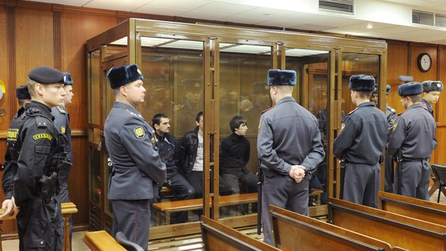 Оглашение приговора по делу об убийстве болельщика Спартака Егора Свиридова в Мосгорсуде 