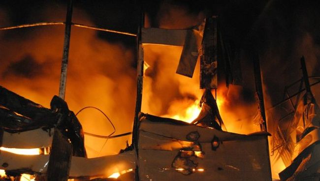 Пожар в Томилино