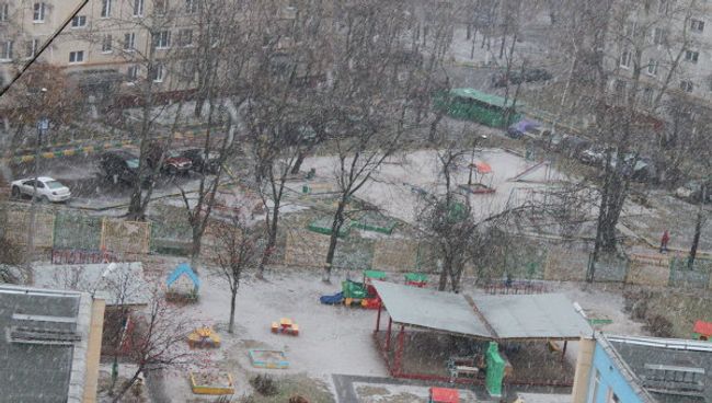 В Москве начался первый снегопад. Архив