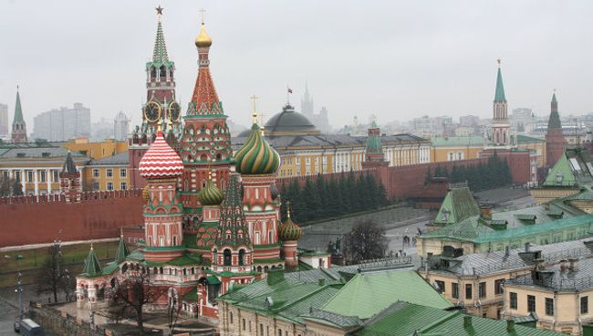Кремль и собор Василия Блаженного. Архив