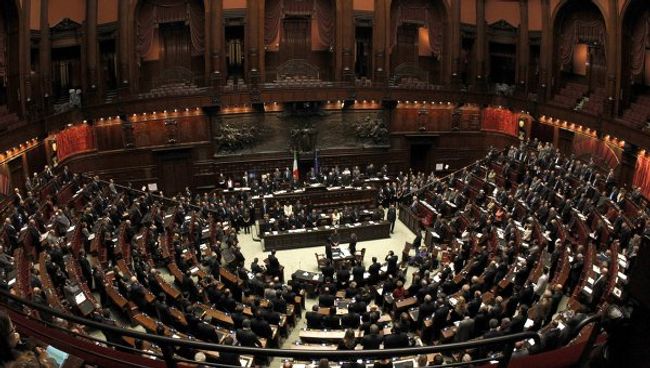 Заседание парламента Италии