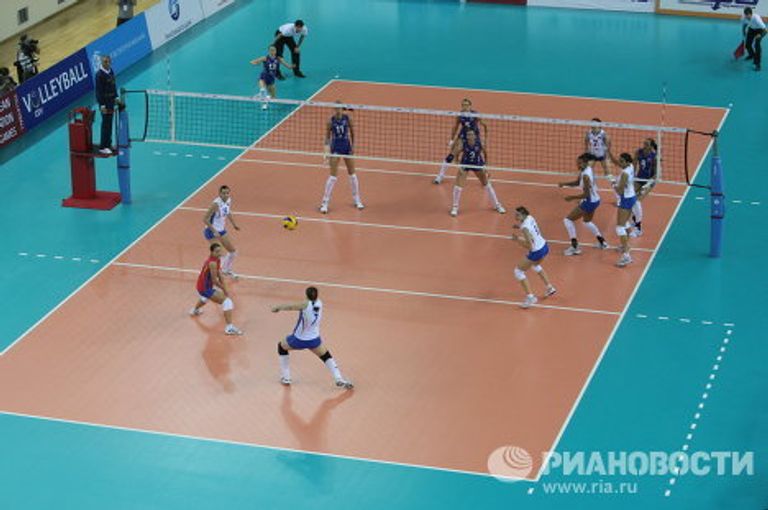 Игровой момент матча Россия - Румыния Игровой момент матча Россия - Румыния