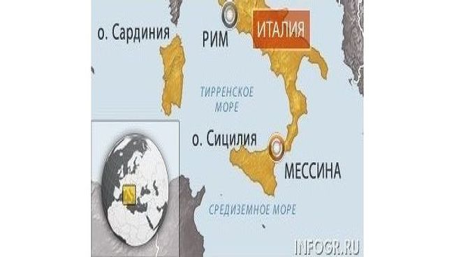 Карта Италии, о. Сицилия Карта Италии, о. Сицилия