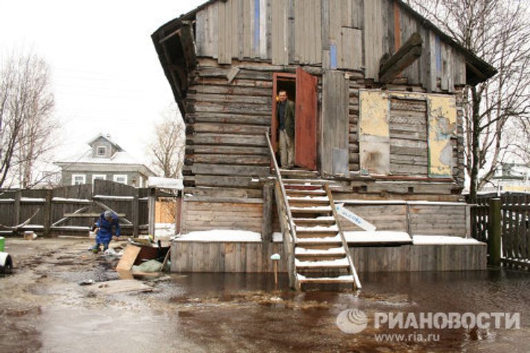 Подтопление жилых домов в Архангельске Подтопление жилых домов в Архангельске