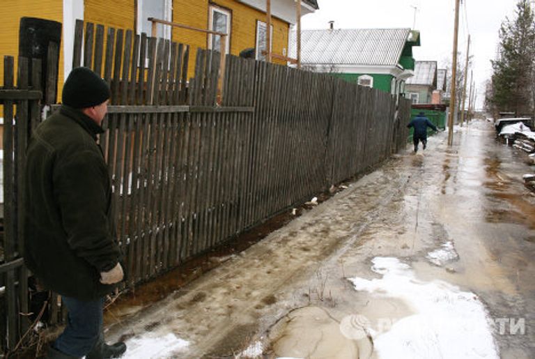 Подтопление жилых домов в Архангельске Подтопление жилых домов в Архангельске