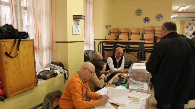 На избирательном участке в Мадриде