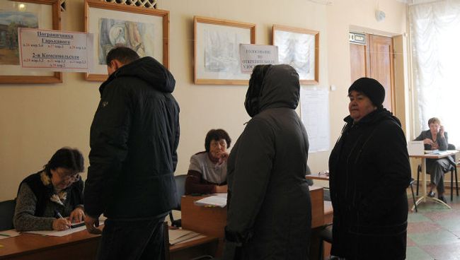 Избирательный участок в Петербурге. Архив Избирательный участок в Петербурге. Архив