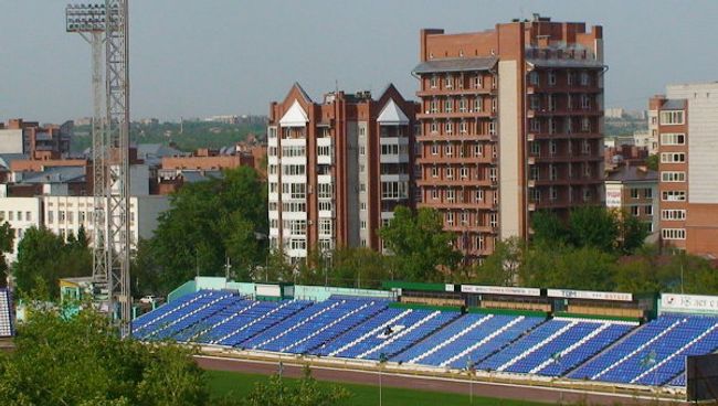 Стадион Труд. Пустые трибуны