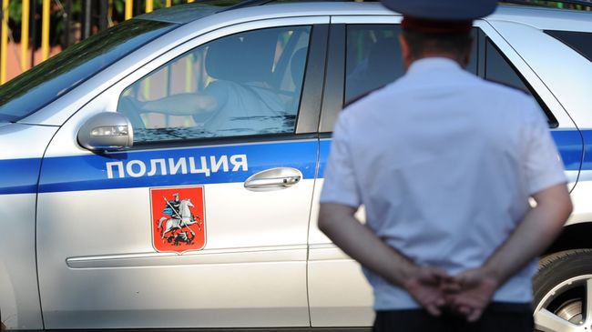 Полицейский автомобиль и сотрудник полиции, архивное фото.