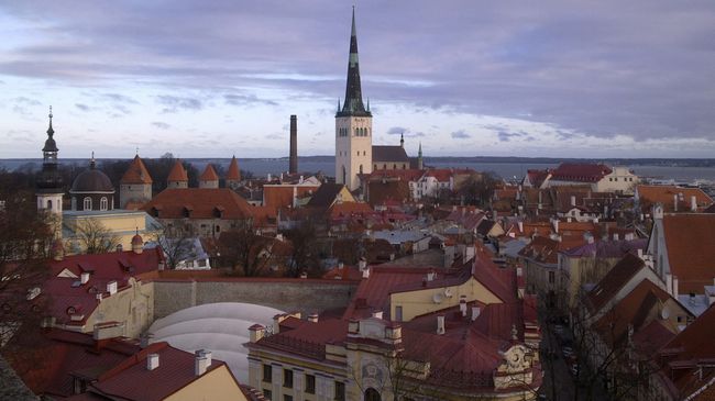 Вид на Старый город Таллина
