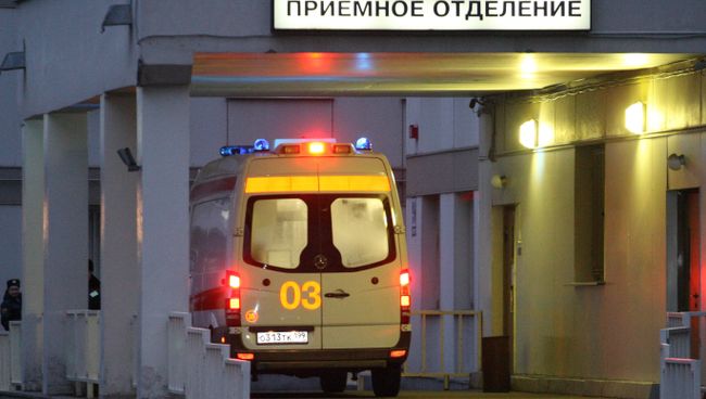 Приемное отделение городской клинической больницы в Москве. Архивное фото Приемное отделение городской клинической больницы в Москве. Архивное фото