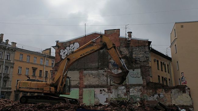 Снос Дома Рогова в центре Петербурга Снос Дома Рогова в центре Петербурга