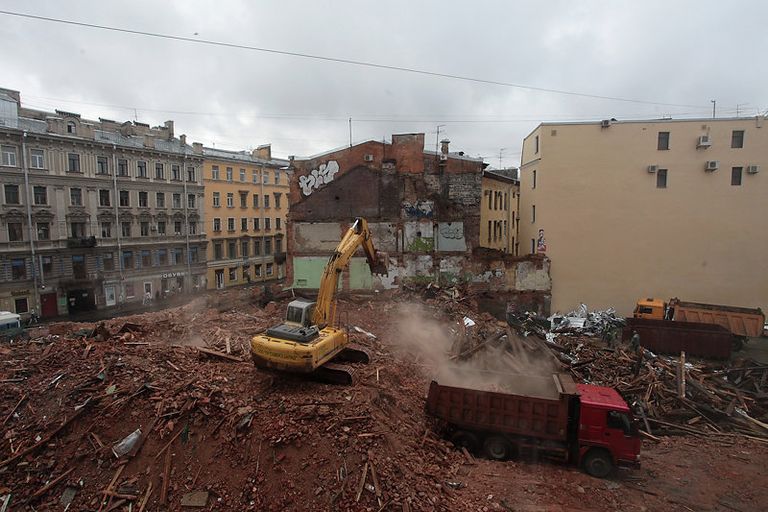 Снос Дома Рогова в центре Петербурга Снос Дома Рогова в центре Петербурга
